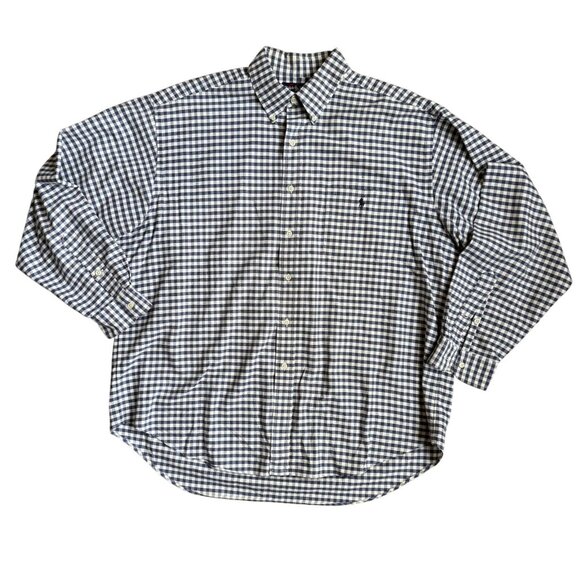 Ralph Lauren Big Shirt Long Sleeve Button Up Mens XL Classic‎ Fit Logo Pony Prep - Picture 3 of 7